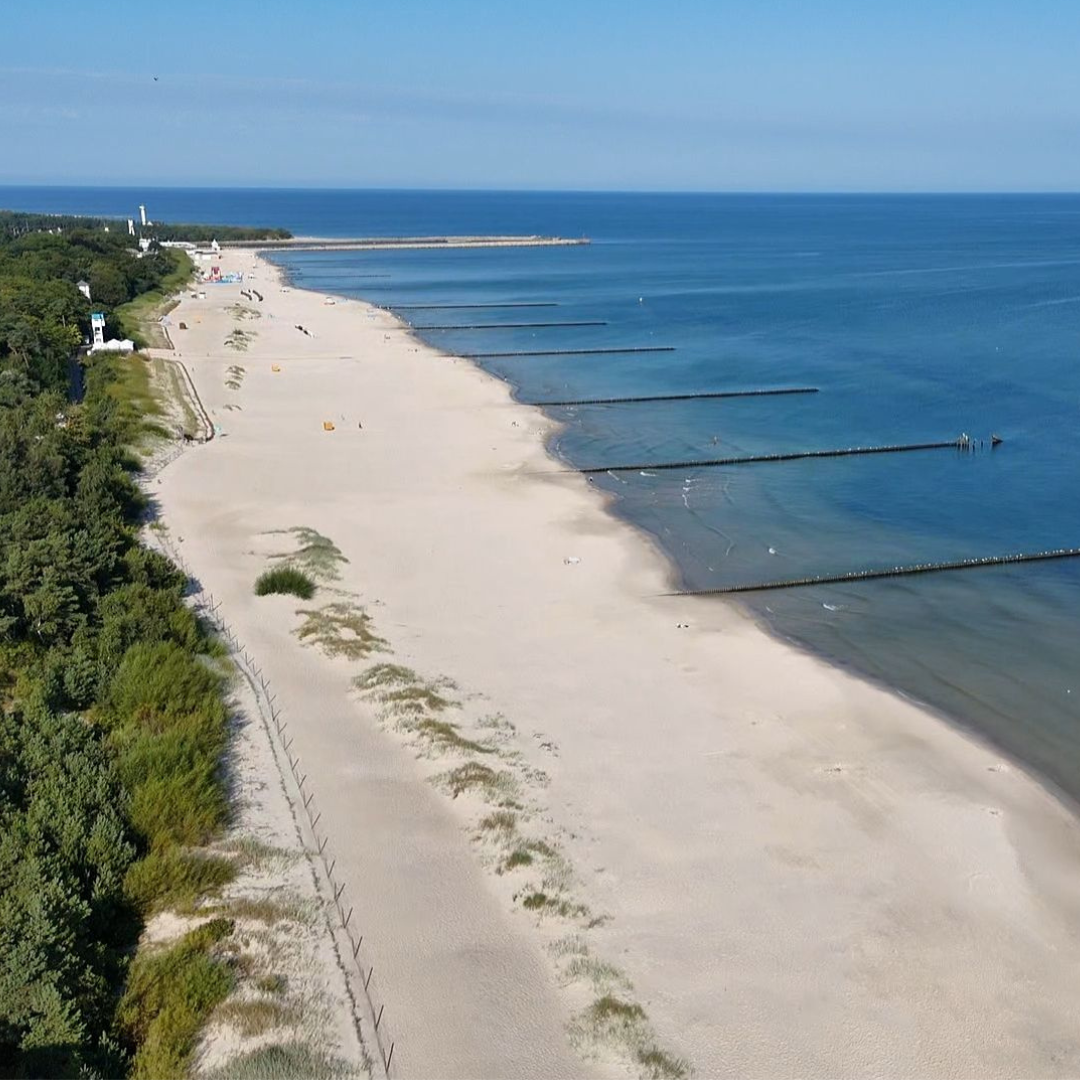 plaża Ustka Jantar Hotel