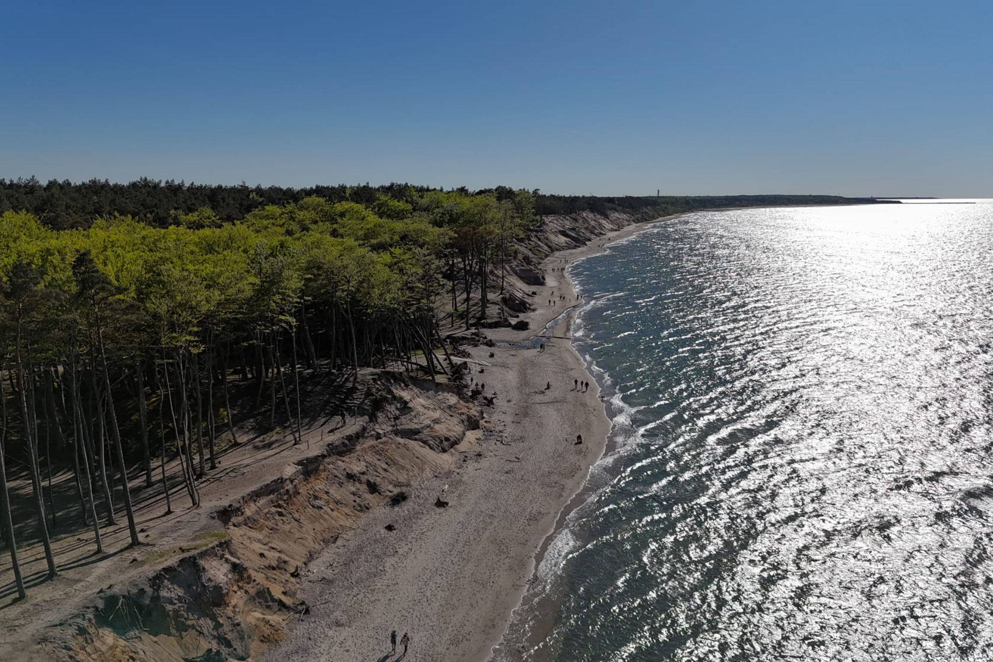 Ustka plaża orzechowo